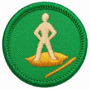 Vintage 1964 Girl Scouts Badge - Round 1.5”